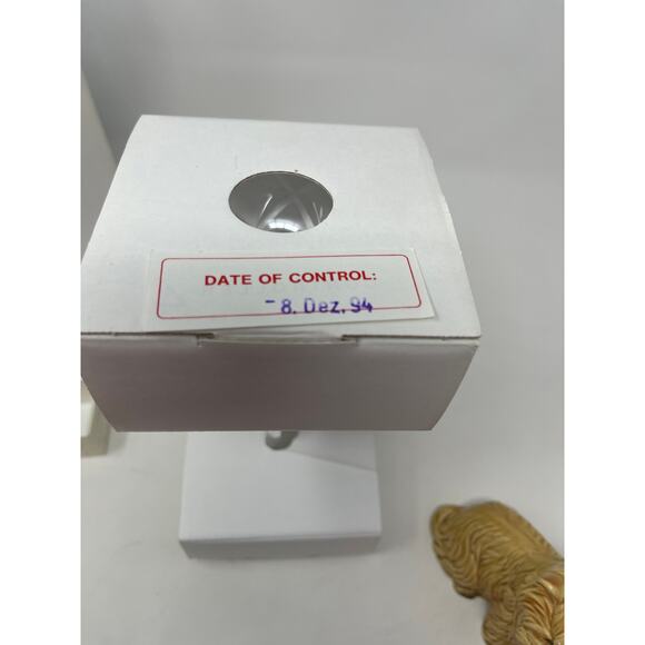 NIB Vintage Pair MIKASA Crystal BOROQUE Candlestick Candle Holders NEW OLD Stock - Picture 9 of 11